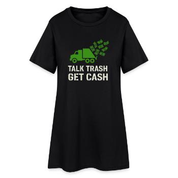 Garbage Truck Driver Garbage Dad Hero Pickup Truck - Women’s T-Shirt Dress - black - Front
