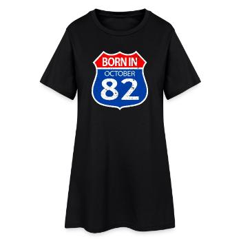 Born_in_October_82 - Women’s T-Shirt Dress - black - Front