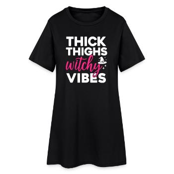 Ambiance de sorcière Style de sorcière magique - Robe T-shirt Femme - noir - Devant