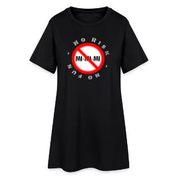 Achievement RISKO NO FUN MI MI MI - Women’s T-Shirt Dress - black - Front