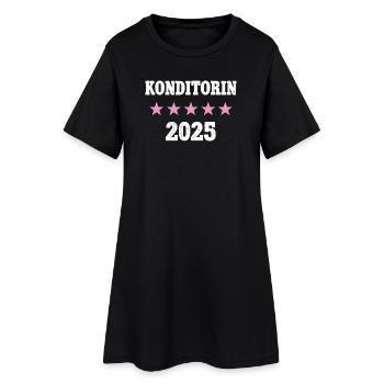 Chef pâtissier 2025 Nouvel emploi Formation professionnelle Apprentissage - Robe T-shirt Femme - noir - Devant
