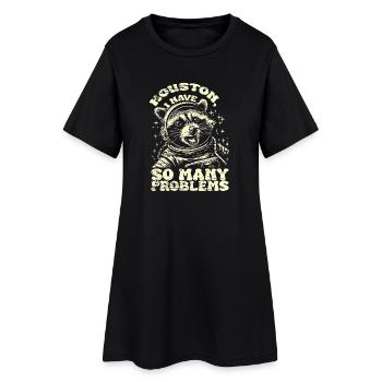 Houston I have so many problems Vintage - Frauen T-Shirt-Kleid - Schwarz - Vorne