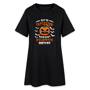 Drôle d’inflation Halloween Cotes - Robe T-shirt Femme - noir - Devant