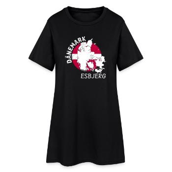 Esbjerg - Robe T-shirt Femme - noir - Devant