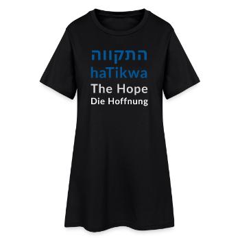 HaTikva - The Hope - Women’s T-Shirt Dress - black - Front