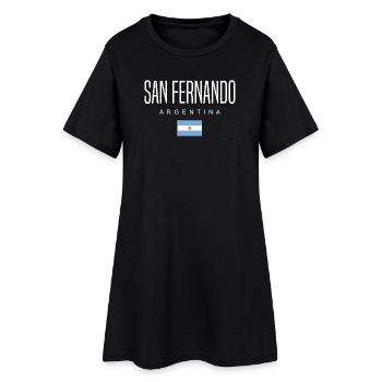 San Fernando Argentine Argentin - Robe T-shirt Femme - noir - Devant