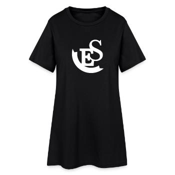 Minimalist abstract design in black and white - Women’s T-Shirt Dress - black - Front