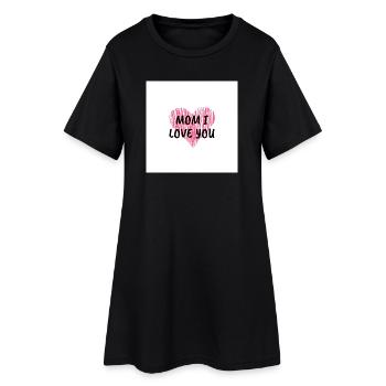 Maman, je t’aime - Robe T-shirt Femme - noir - Devant