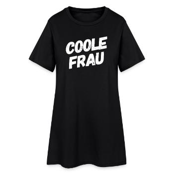 Femme cool drôle de dicton - Robe T-shirt Femme - noir - Devant