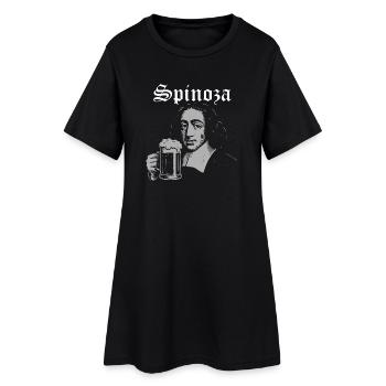 Illustration emblématique de la chope de bière Spinoza - Robe T-shirt Femme - noir - Devant