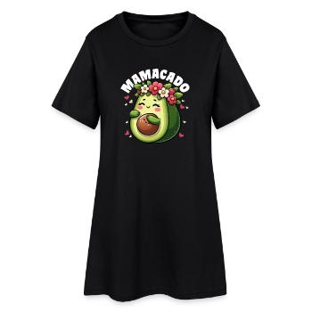 Mamacado Avocat Amoureux Fête des Mères - Robe T-shirt Femme - noir - Devant