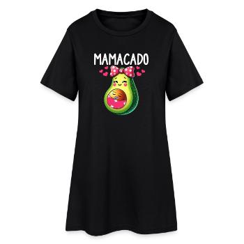 Mamacado Avocat Amoureux Fête des Mères - Robe T-shirt Femme - noir - Devant