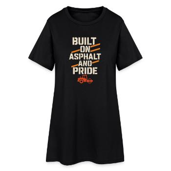 Équipe de construction routière Équipe béton bitumineux - Robe T-shirt Femme - noir - Devant