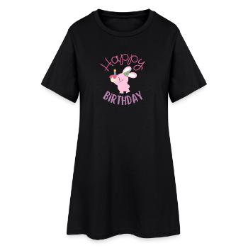 Happy birthday  - Robe T-shirt Femme - noir - Devant