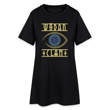 Oeil Viking d’Odin - Robe T-shirt Femme - noir - Devant