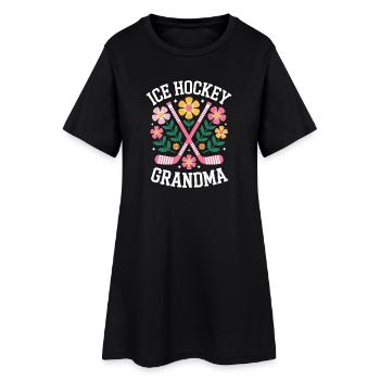 Eishockey Spruch Oma Eishockey Geschenk - Women’s T-Shirt Dress - black - Front