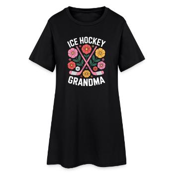 Eishockey Spruch Oma Eishockey Geschenk - Women’s T-Shirt Dress - black - Front