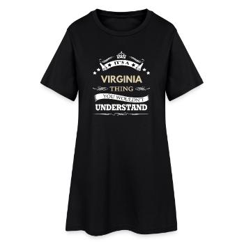 C'est une chose de Virginie que vous ne comprendriez pas - Robe T-shirt Femme - noir - Devant