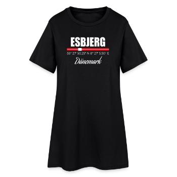Esbjerg - Robe T-shirt Femme - noir - Devant