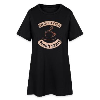 Everyday Coffee Motivational Design - Women’s T-Shirt Dress - black - Front