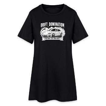Drift Domination - Frauen T-Shirt-Kleid - Schwarz - Vorne
