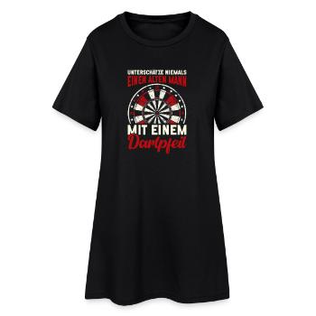 Fléchettes Fléchettes Jeu de fléchettes Lecteur de fléchettes - Robe T-shirt Femme - noir - Devant