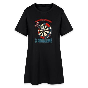 Fléchettes Fléchettes Jeu de fléchettes Lecteur de fléchettes - Robe T-shirt Femme - noir - Devant