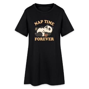 Panda – L'heure de la sieste pour toujours - Robe T-shirt Femme - noir - Devant