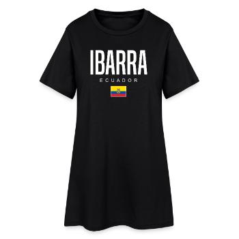 Ibarra Ecuador Ecuadorianer - Frauen T-Shirt-Kleid - Schwarz - Vorne