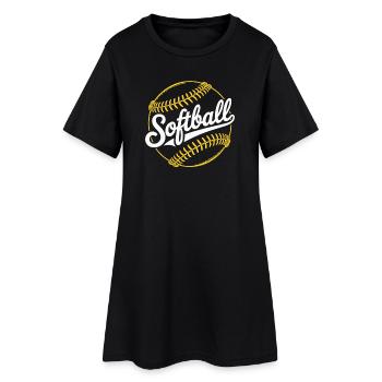 Softball - Robe T-shirt Femme - noir - Devant