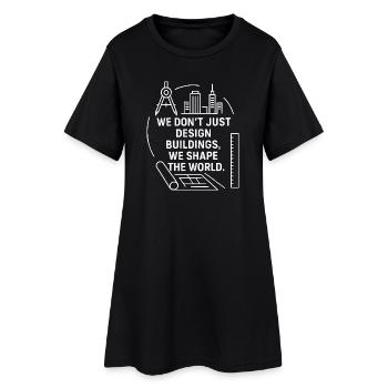 Architectural world design - Women’s T-Shirt Dress - black - Front