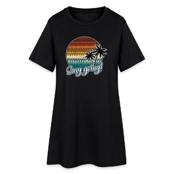 FUCK THIS SHIT message de sarcasme caché - Robe T-shirt Femme - noir - Devant