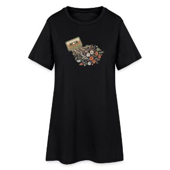 FlowerSette - Robe T-shirt Femme - noir - Devant