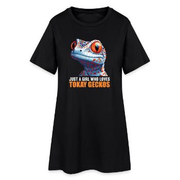 Tokay Geckos Tokay Gecko - Women’s T-Shirt Dress - black - Front
