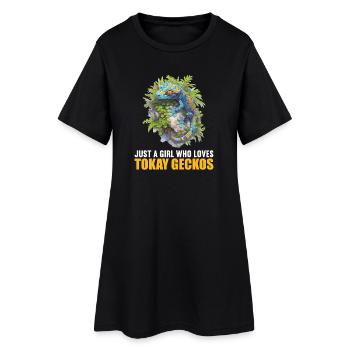 Tokay Geckos Tokay Gecko - Women’s T-Shirt Dress - black - Front