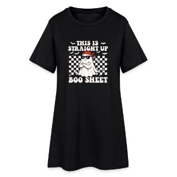 C’est carrément Boo Sheet Funny Ghost - Robe T-shirt Femme - noir - Devant