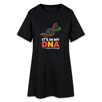 ITS IN MY DNA Hispanic Heritage Latino Stolz - Frauen T-Shirt-Kleid - Schwarz - Vorne