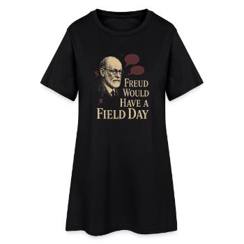 Un futur psychologue me diagnostique - Robe T-shirt Femme - noir - Devant