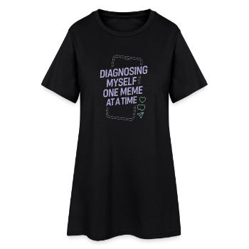 Un futur psychologue me diagnostique - Robe T-shirt Femme - noir - Devant