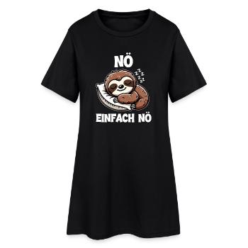 Non, juste non, paresseux, amoureux, paresseux, paresseux - Robe T-shirt Femme - noir - Devant