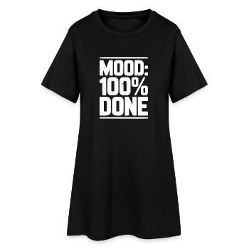 Humeur : 100 % Terminé - Robe T-shirt Femme - noir - Devant