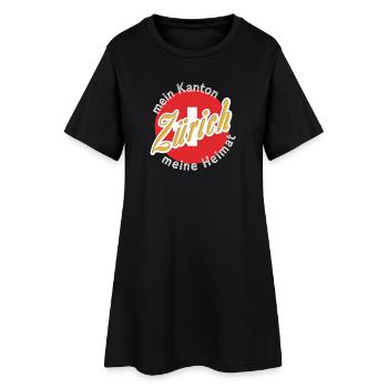 Mon pays natal Zuarich cadeau - Robe T-shirt Femme - noir - Devant