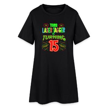 Ce marqueur laser a 15 ans laser - Robe T-shirt Femme - noir - Devant