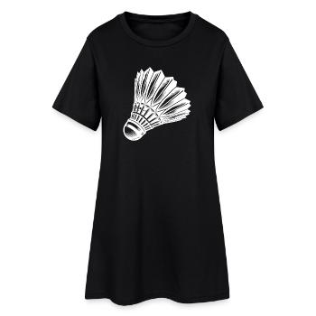 Badminton Federball Tattoo Sport Style - Robe T-shirt Femme - noir - Devant