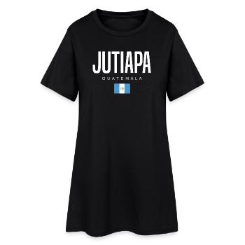 Jutiapa Guatemala Guatemalteken - Frauen T-Shirt-Kleid - Schwarz - Vorne