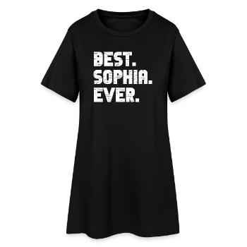 Meilleur cadeau de Sophia de tous les temps - Robe T-shirt Femme - noir - Devant
