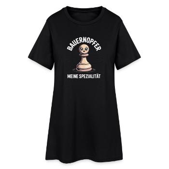 pion sacrifice pièces d’échecs jeu d’échecs - Robe T-shirt Femme - noir - Devant
