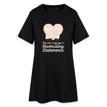 Buchhaltungsstudent Cpa Im Training Excel -witze - Frauen T-Shirt-Kleid - Schwarz - Vorne