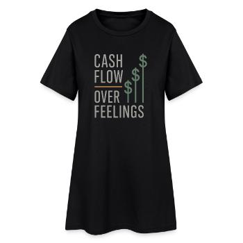 Accounting student cpa in training excel jokes - Women’s T-Shirt Dress - black - Front