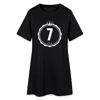 7_wappen_krone- - Robe T-shirt Femme - noir - Devant